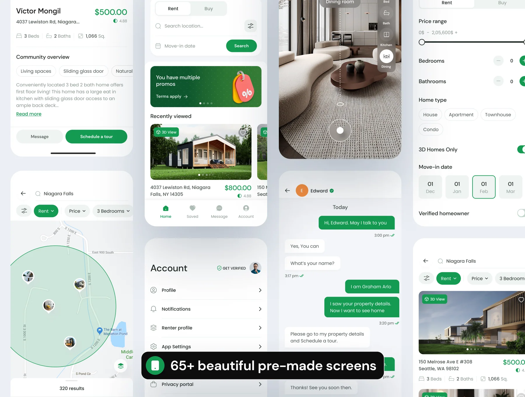 Hufe | Real Estate App UI Kit 2