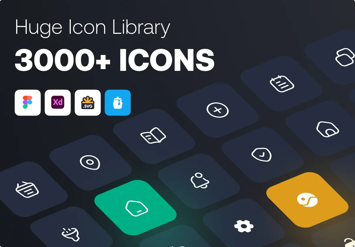 Huge Icon Pack | 3,000+ Icons Set