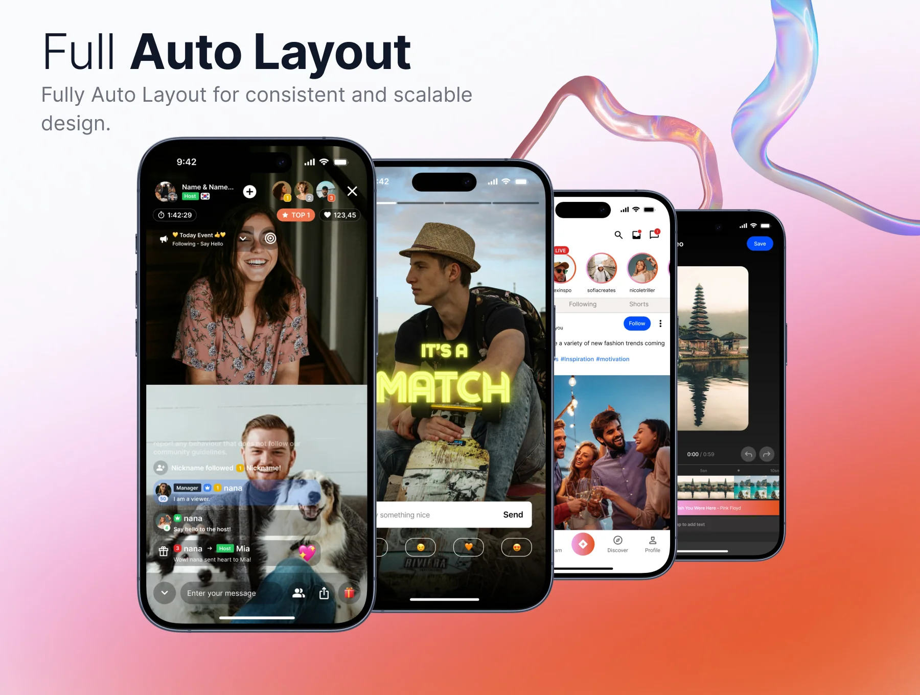 Huge — Modern Dating & Social UI Kit 2