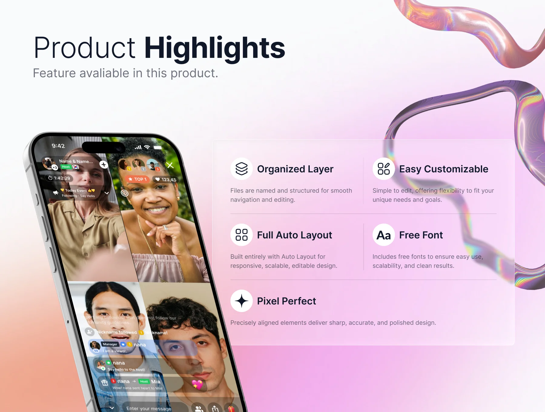 Huge — Modern Dating & Social UI Kit 4