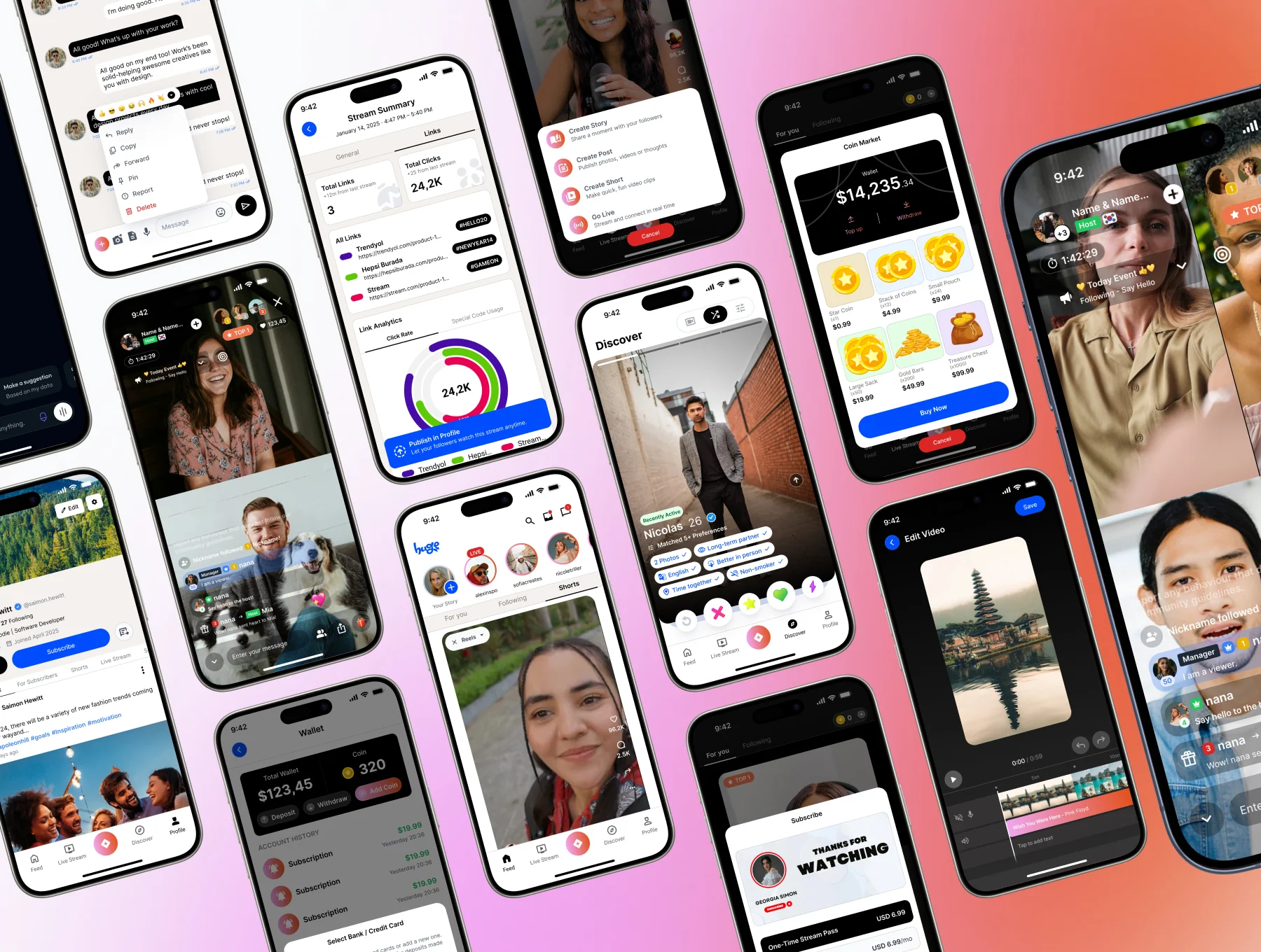 Huge — Modern Dating & Social UI Kit 5