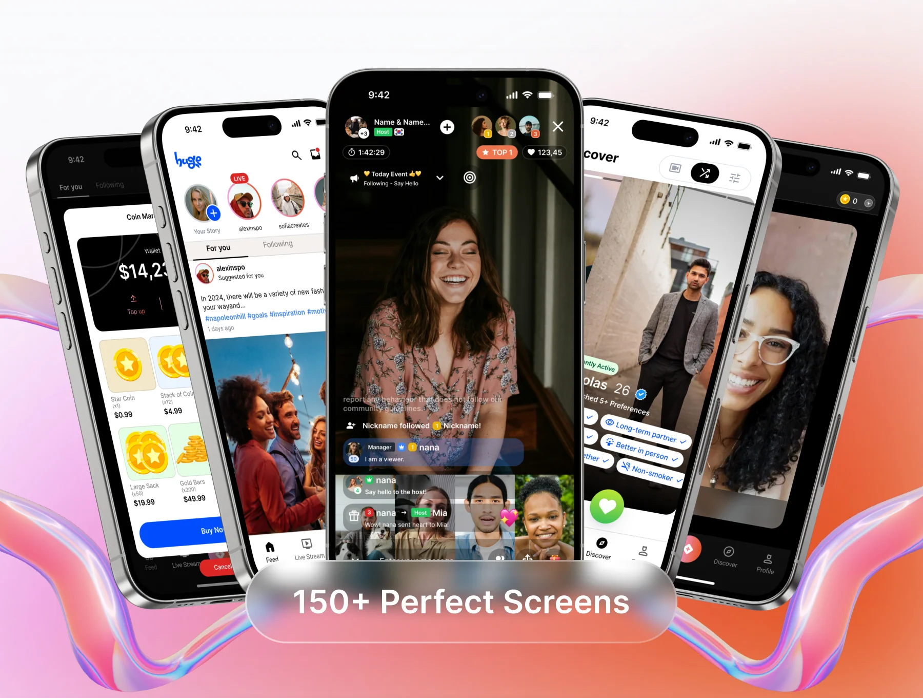 Huge — Modern Dating & Social UI Kit 7