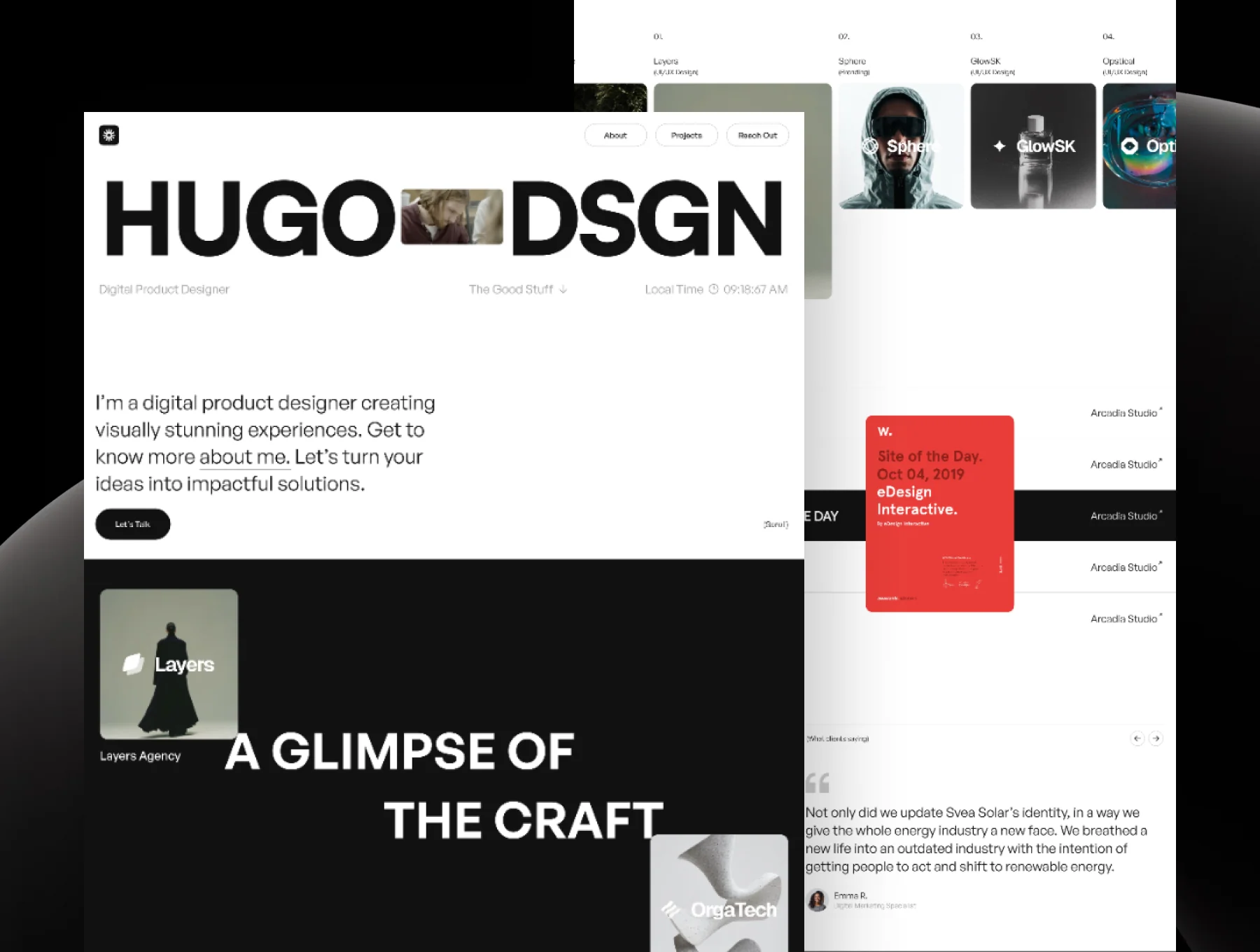 Hugo Design - Framer Template