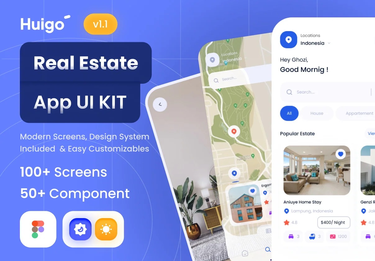HUIGO | Real Estate App UI Kit