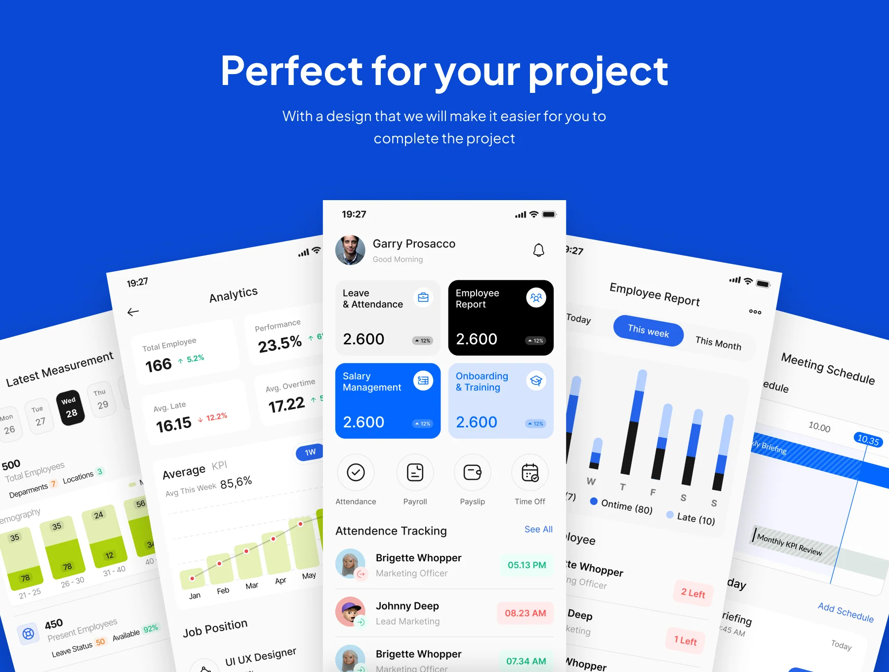 Humae - HR Management App UI Kits 4