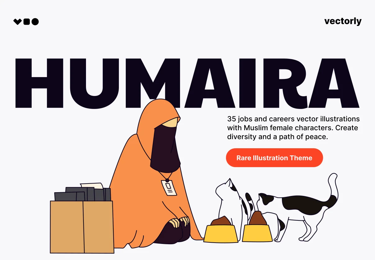 Humaira Muslim Female Illustrations