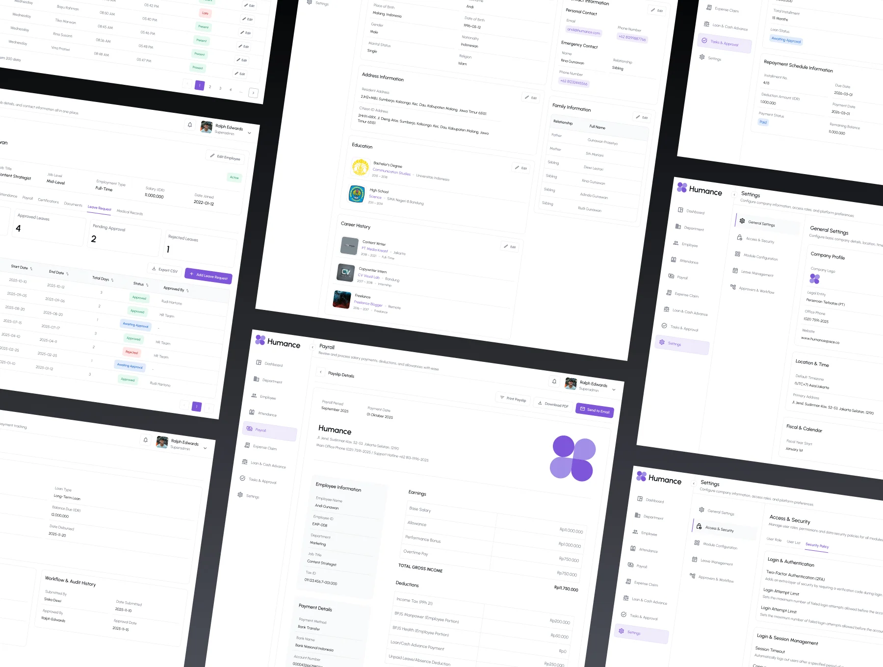 Humance - HRIS & Workforce Management UI Kit 4