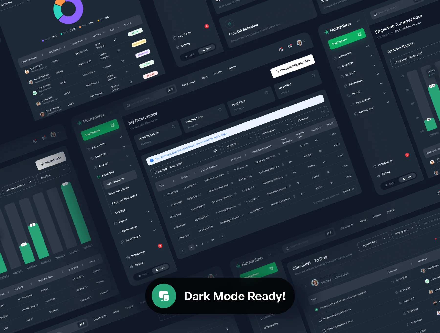 Humanline - HR Management Dashboard UI Kit 4