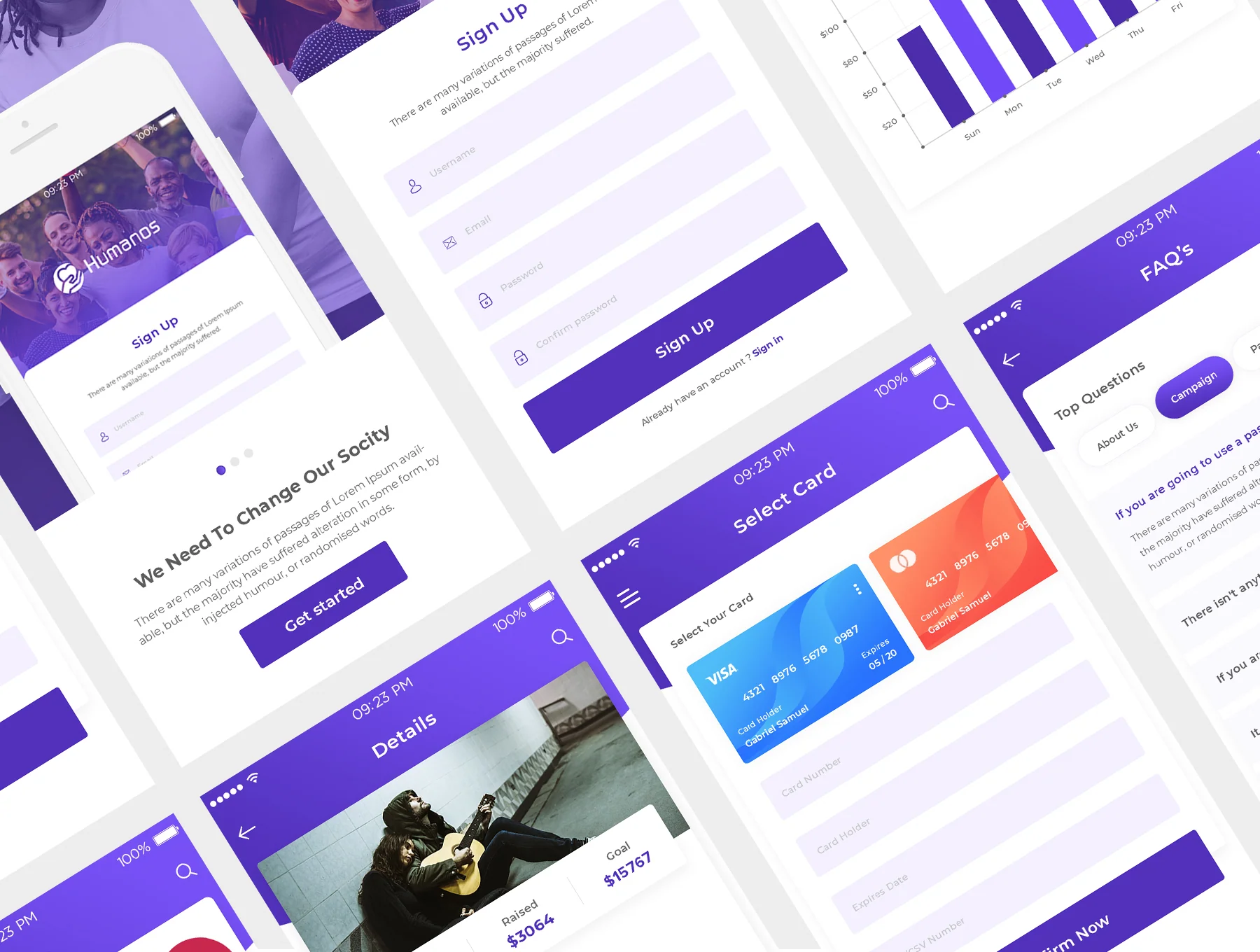 Humanos Charity UI Kit 2