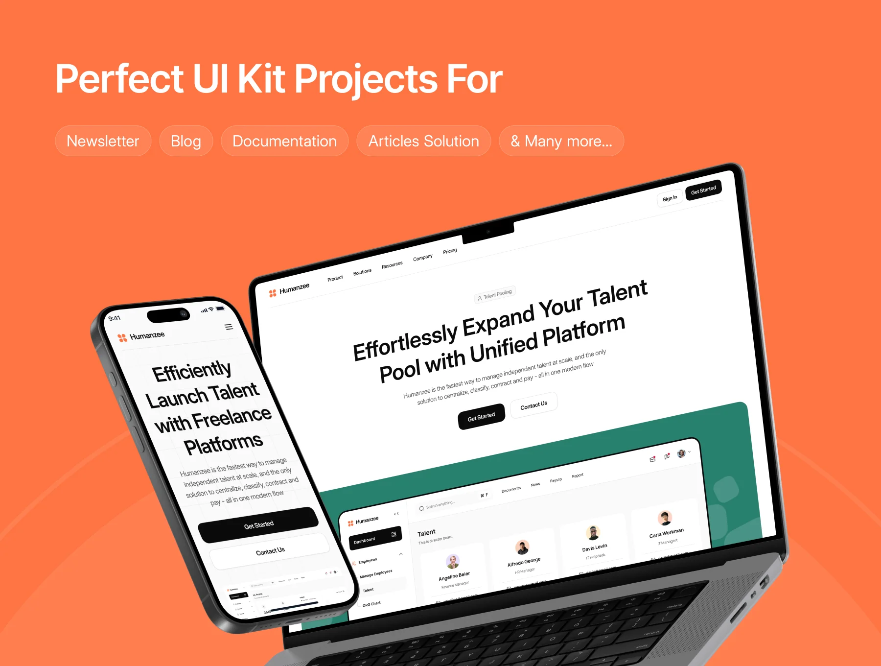 Humanzee - HR Solutions - Website Template UI Kit 3