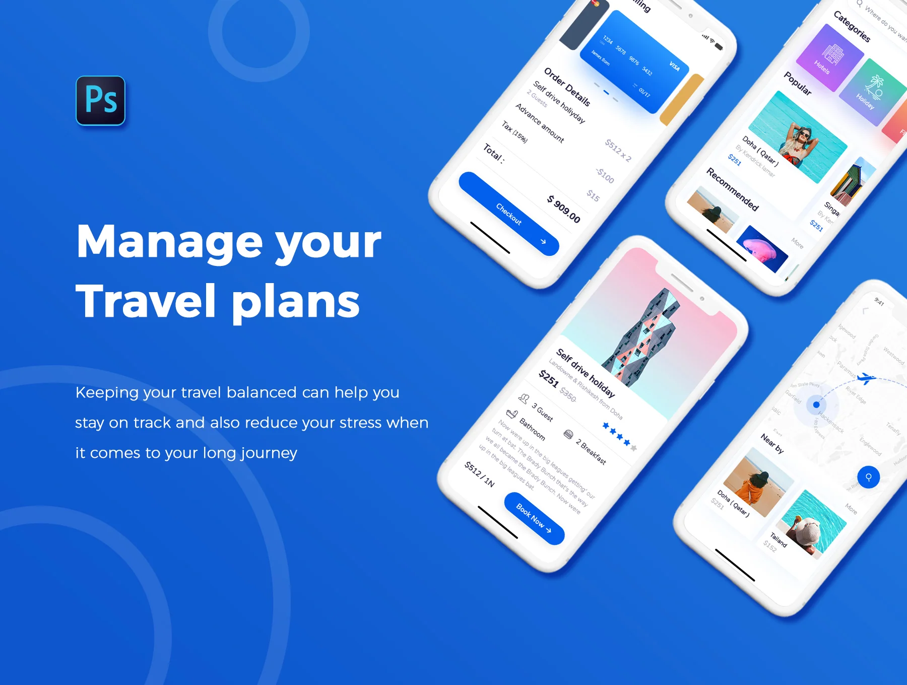 Humble Travel App - Mobile UI Kit 3