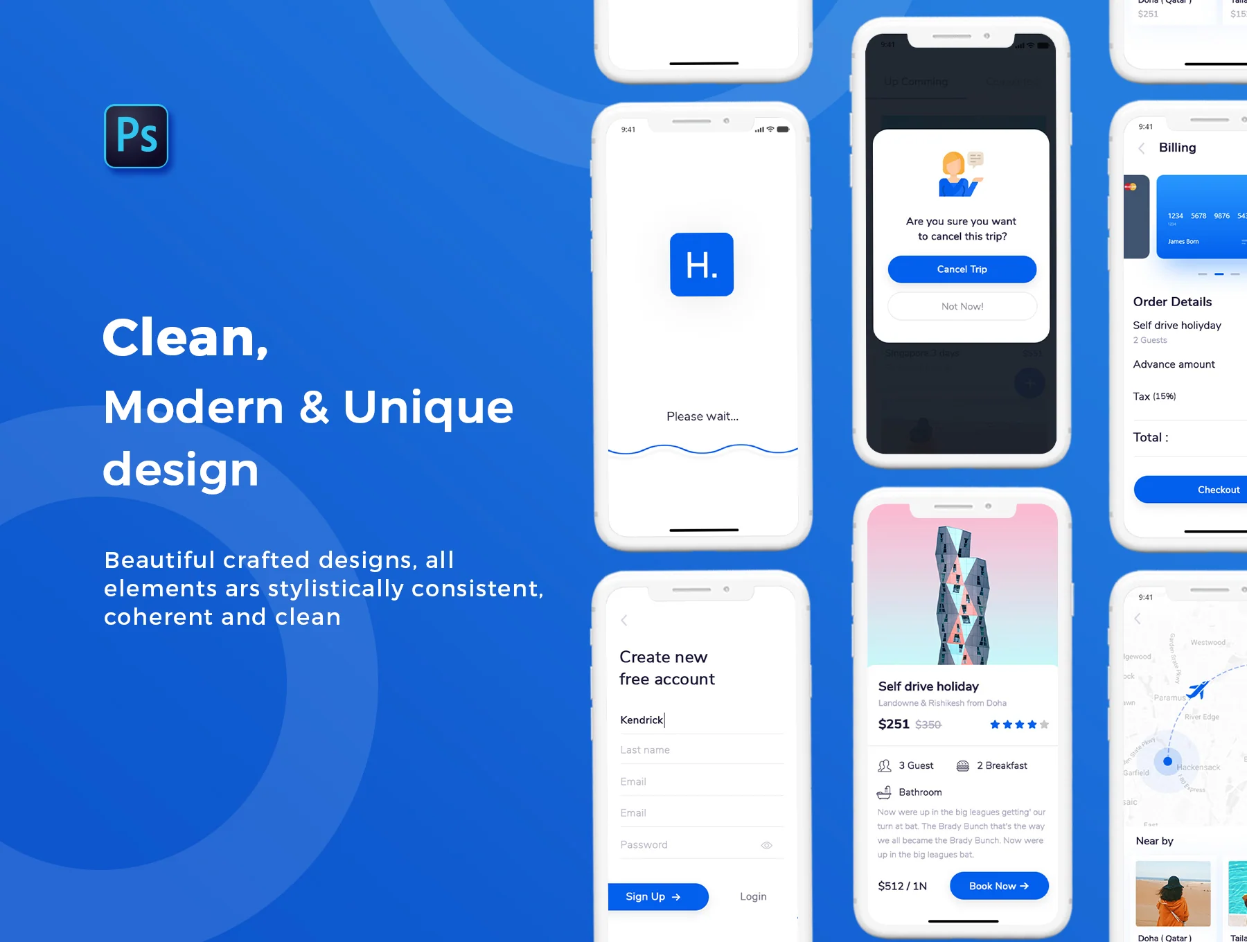 Humble Travel App - Mobile UI Kit 4