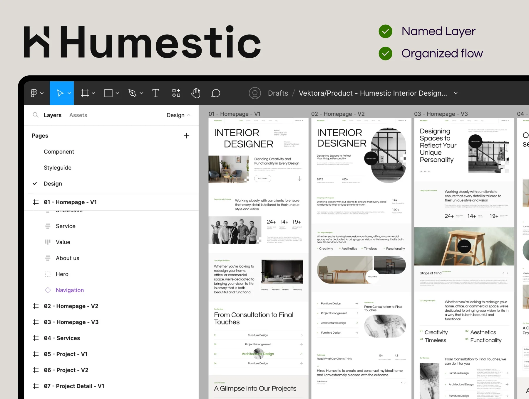 Humestic - Interior Designer Website 3