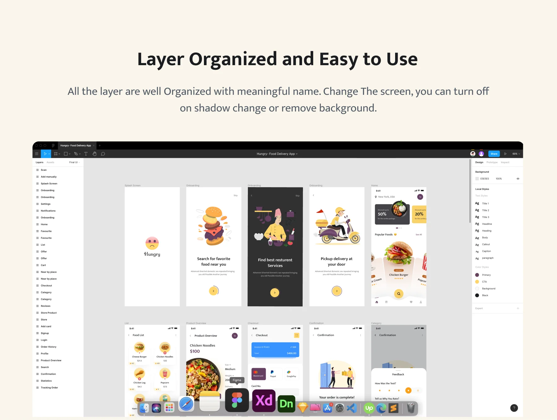 Hungry - Food Delivery App UI KIT Dark & Light 3