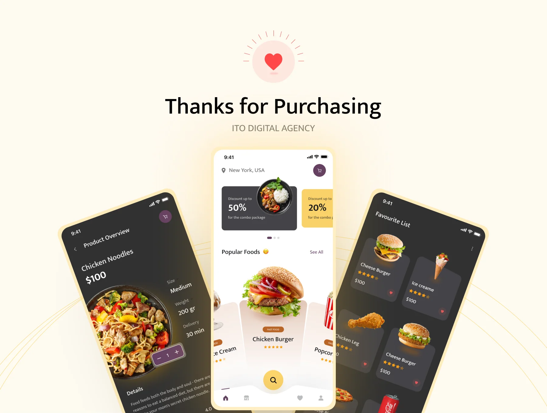 Hungry - Food Delivery App UI KIT Dark & Light 6