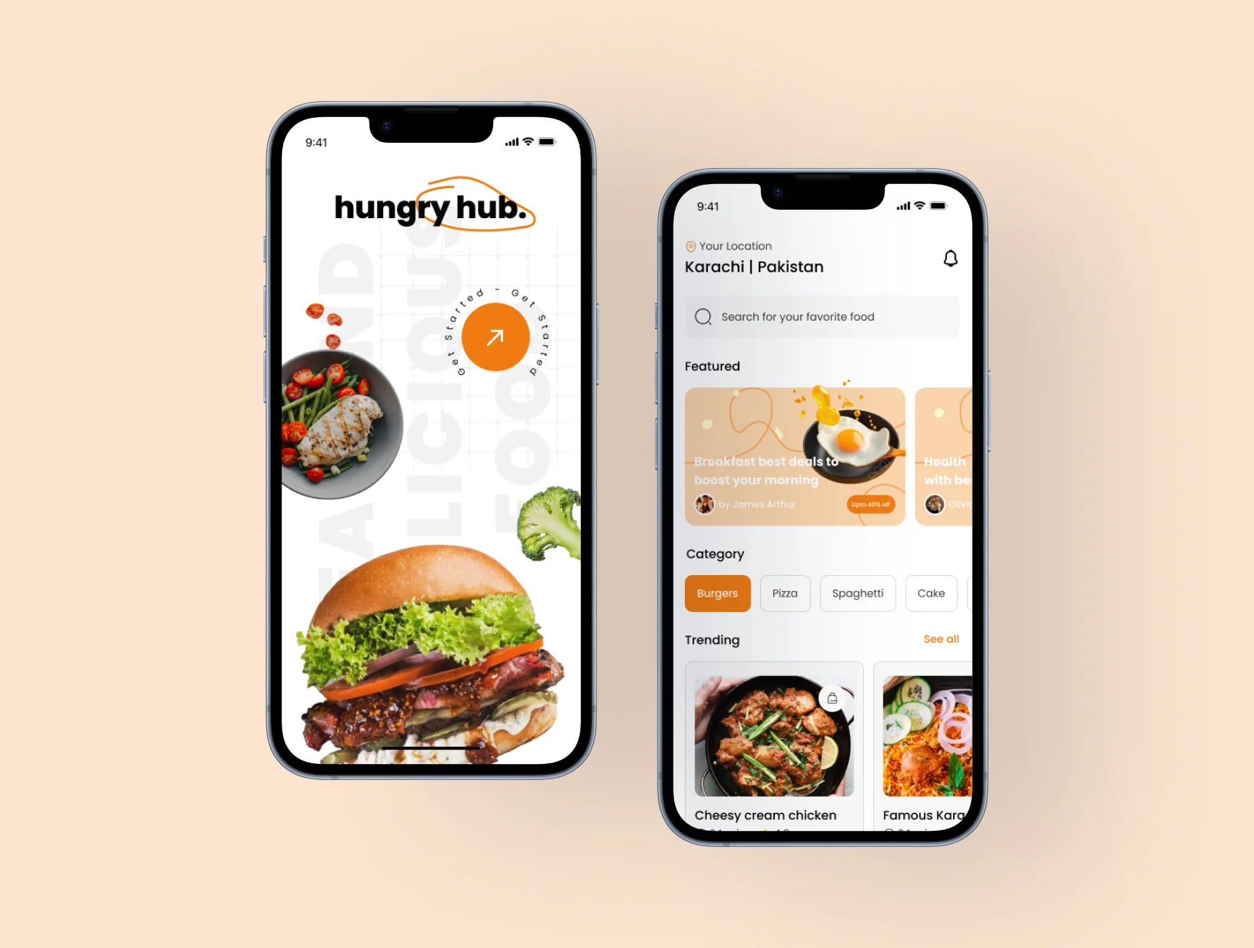 Hungry Hub - Food App UI Kit 4