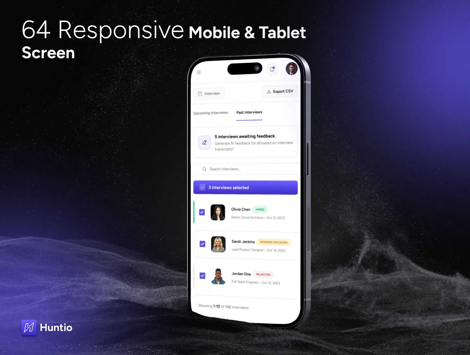 Huntio - AI Recruitment UI Kit for Recruiters & Job Seekers 4