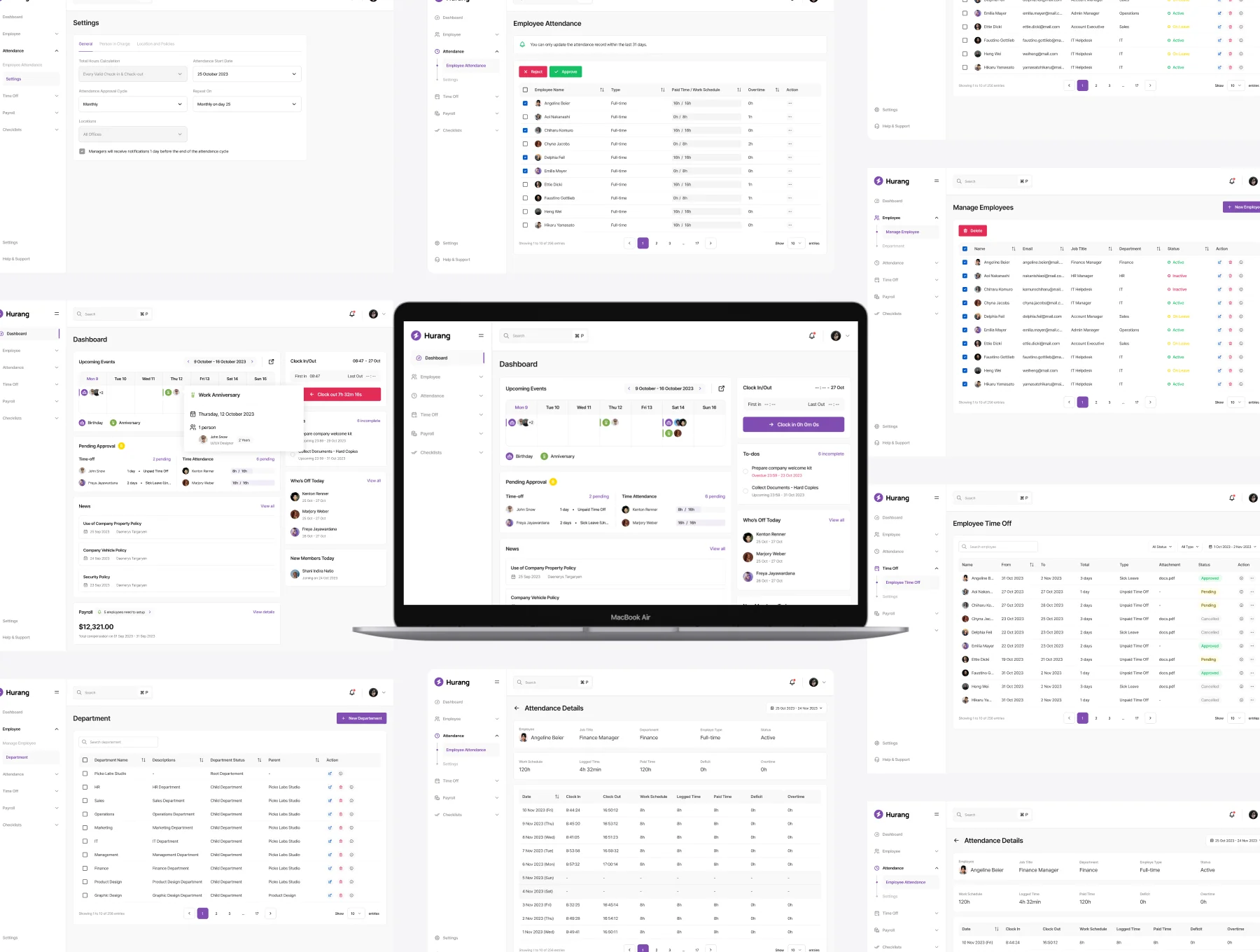 Hurang - HR Management Dashboard UI Kit 5