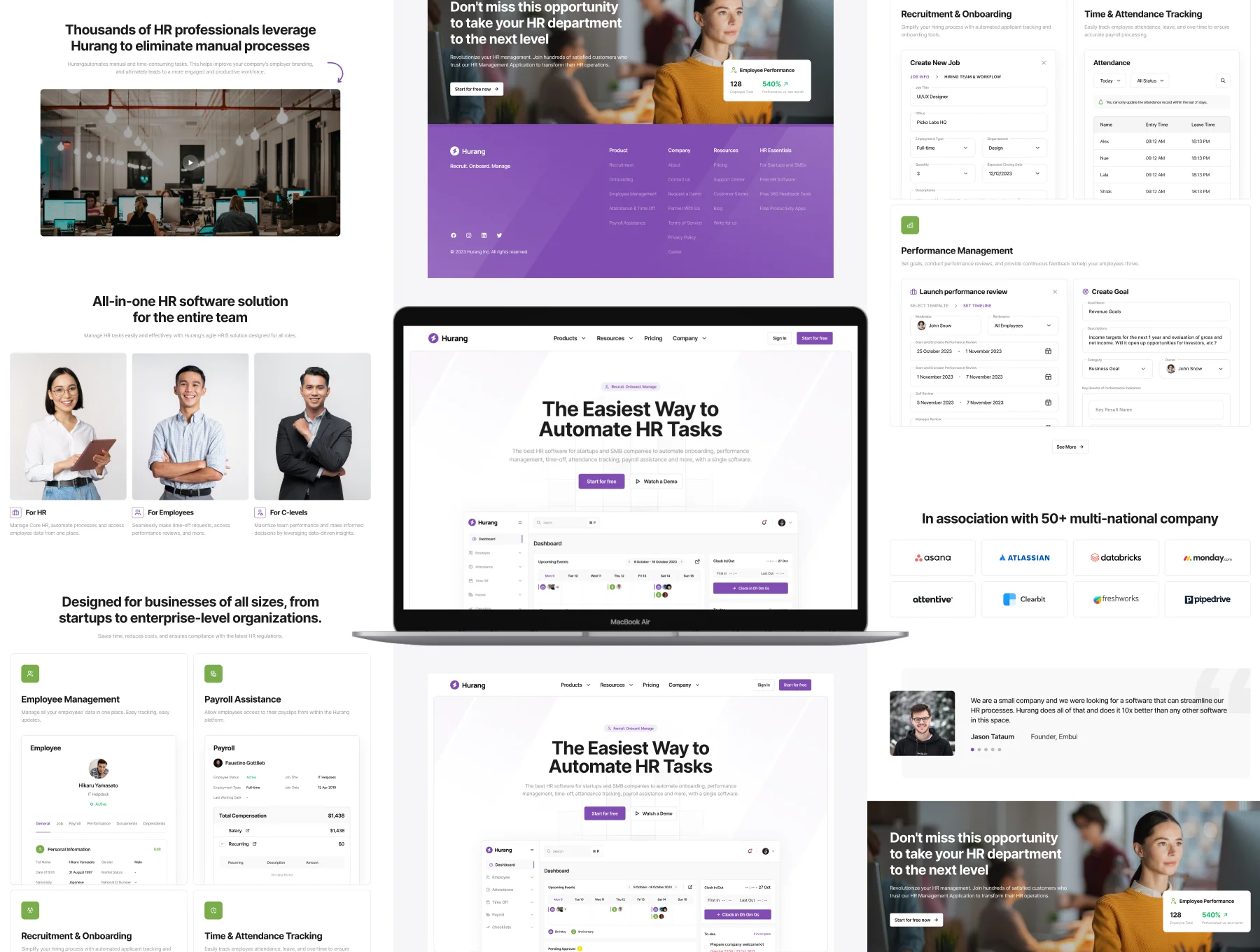 Hurang - HR Management Website UI Kit 5