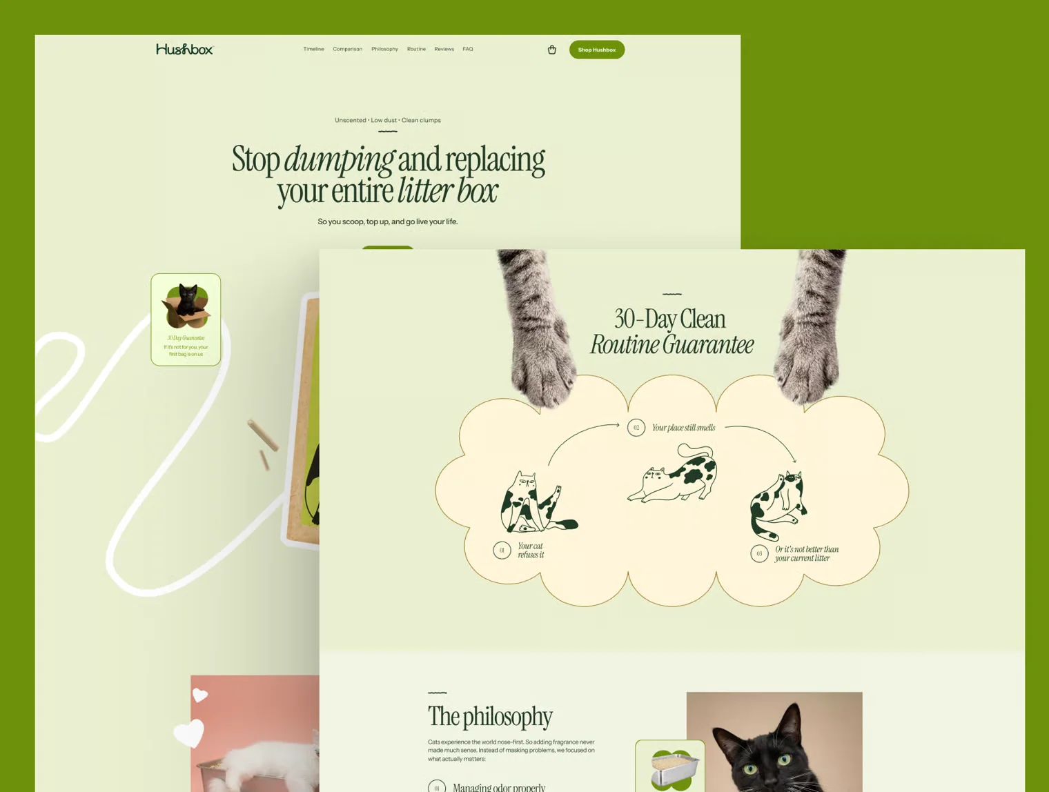 Hushbox – Cat Food Landing Page Website UI KIt 5