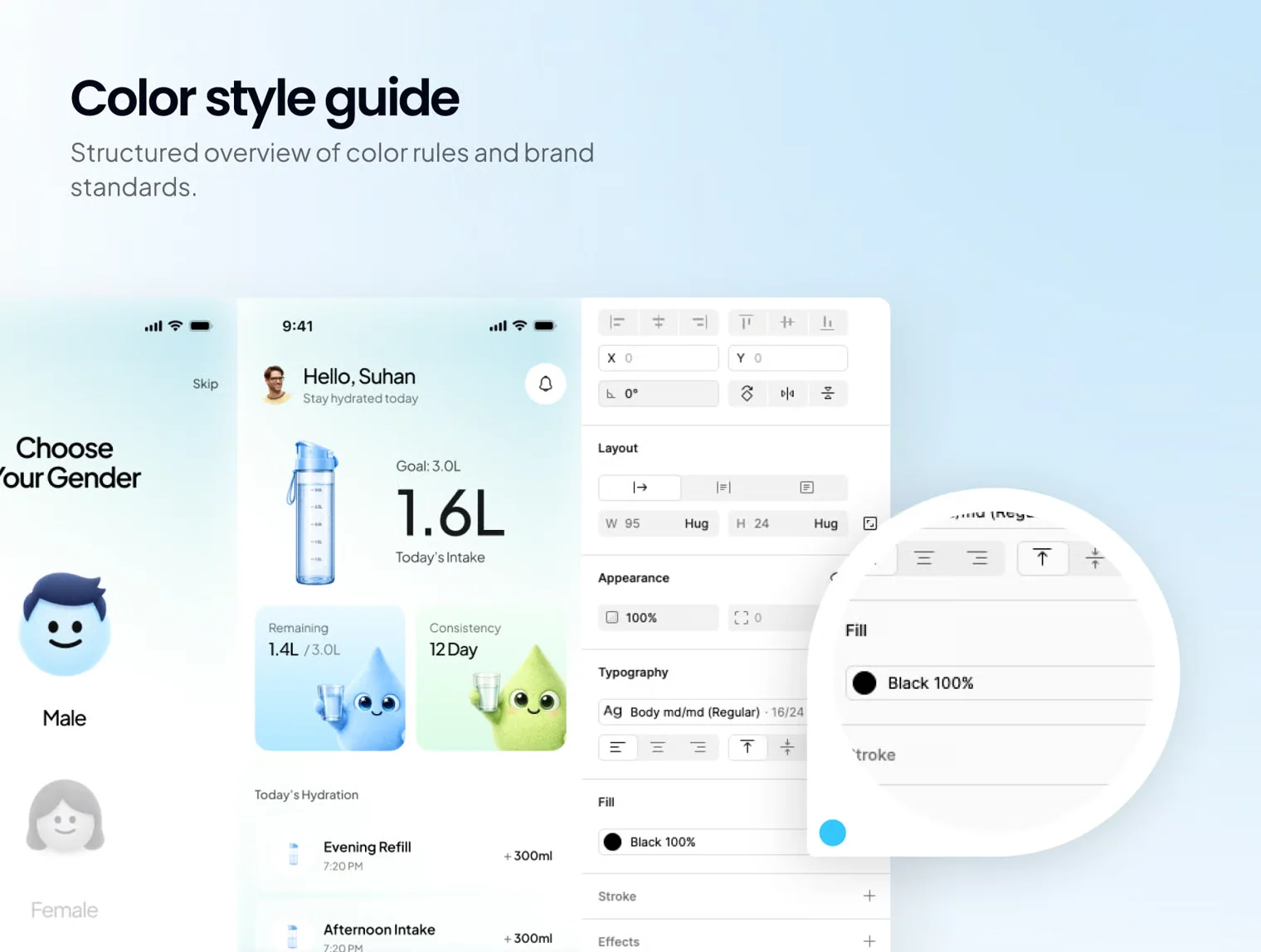 Hydraly – Hydration Tracker & Water Reminder iOS UI Kit 4