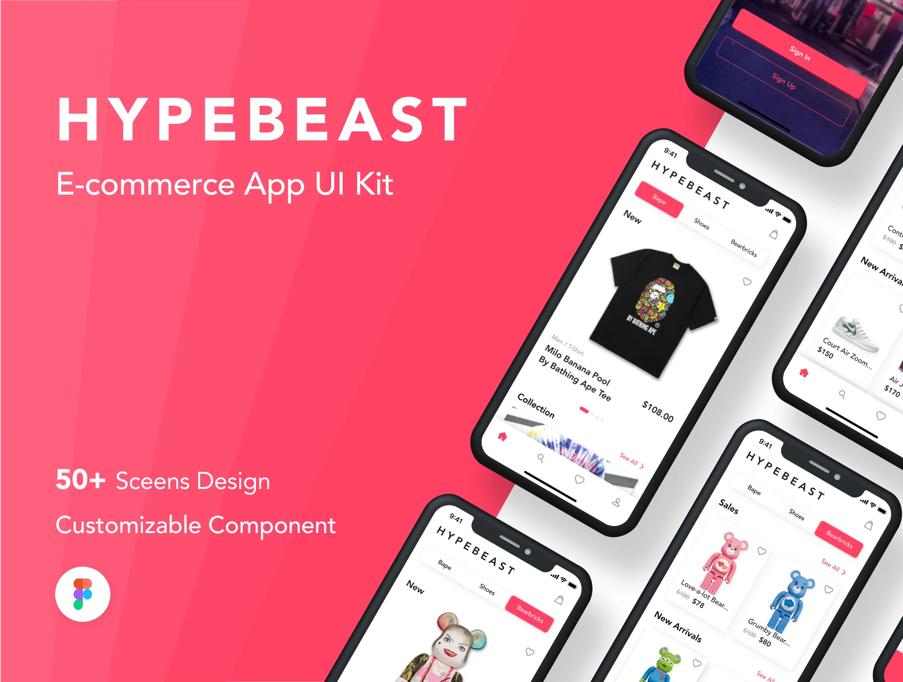 HypeBeast - E-commerce App UI Kit