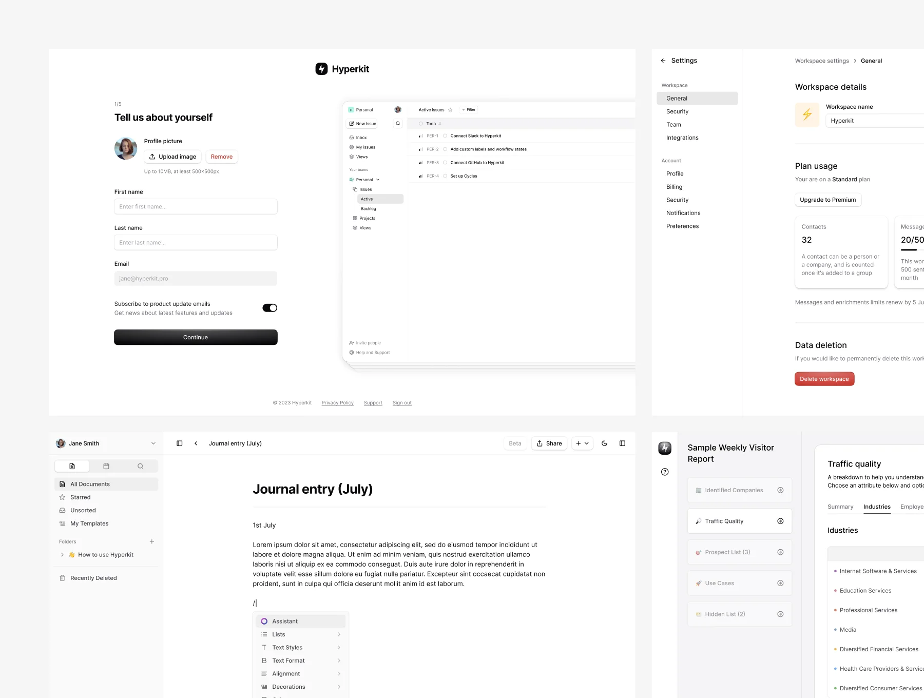 Hyperkit — The Minimal  SaaS Figma UI Kit 4