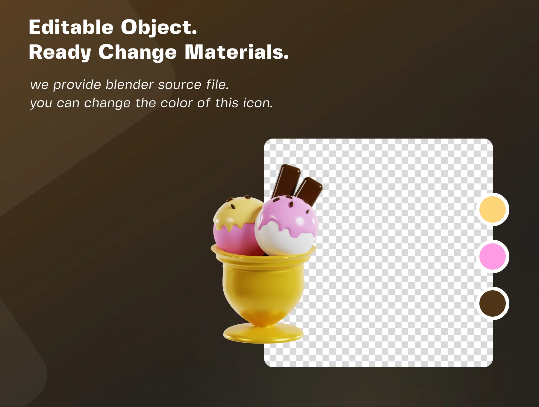 Ice Cream 3D Icon Pack 4