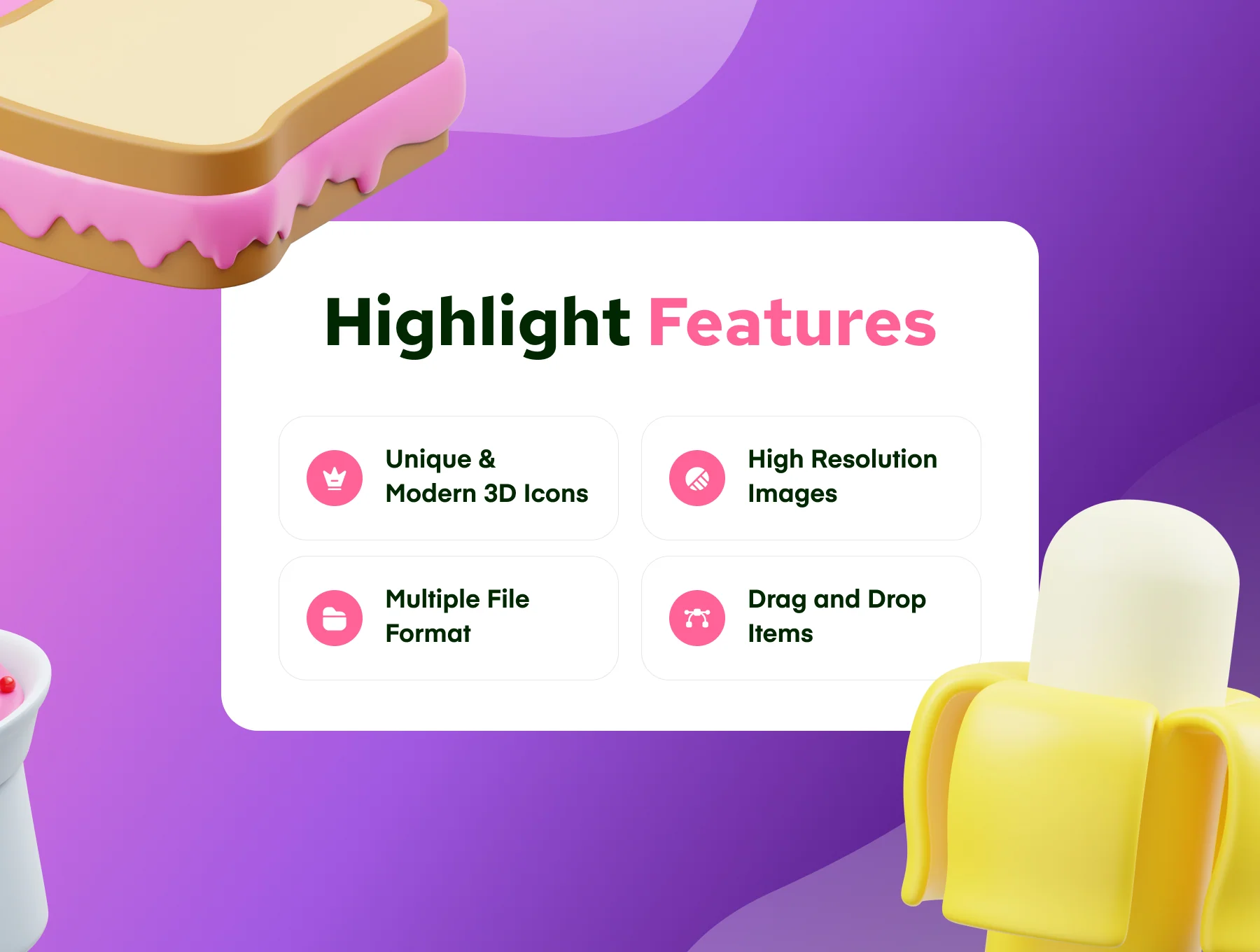 Ice Cream 3D Icon 2