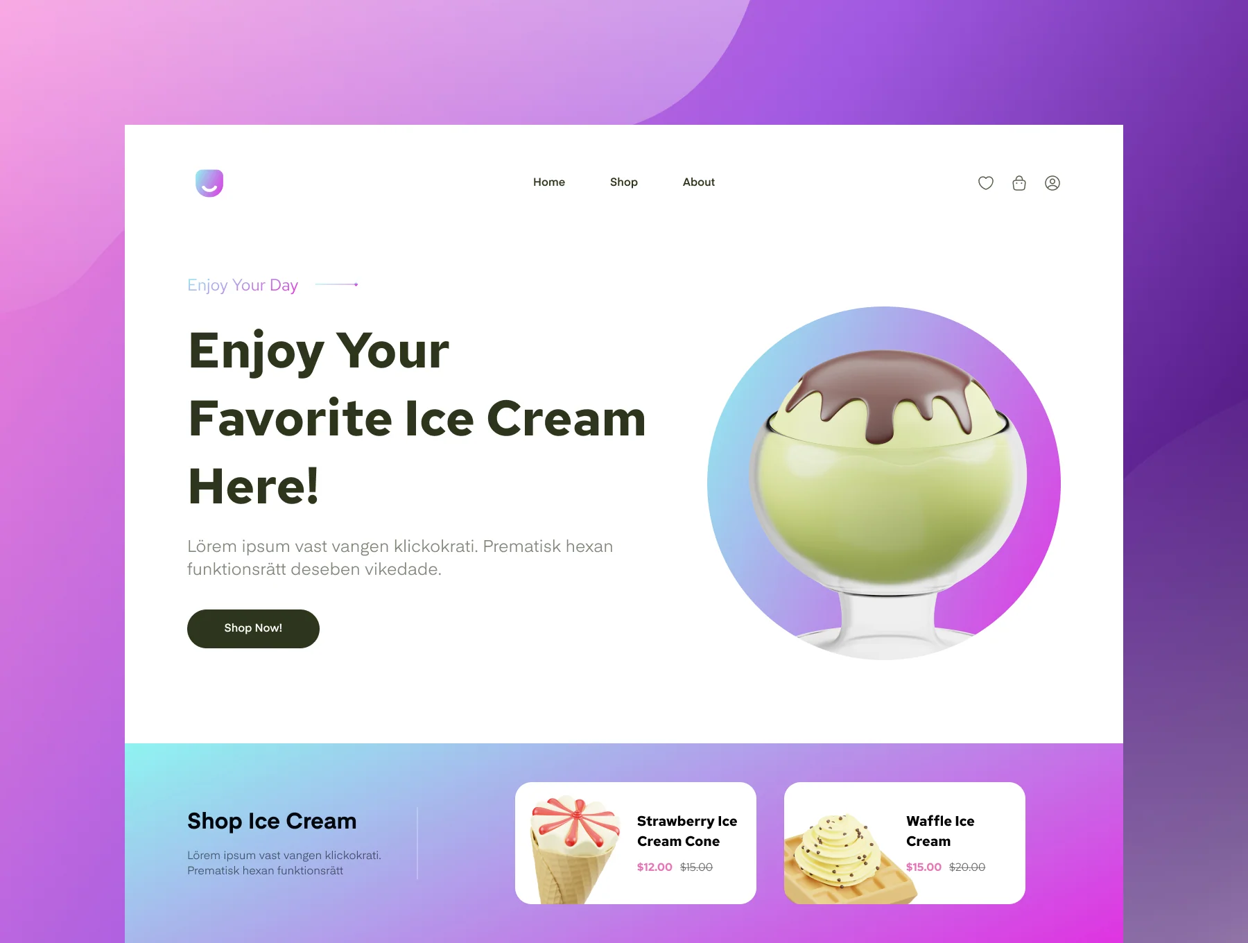 Ice Cream 3D Icon 4