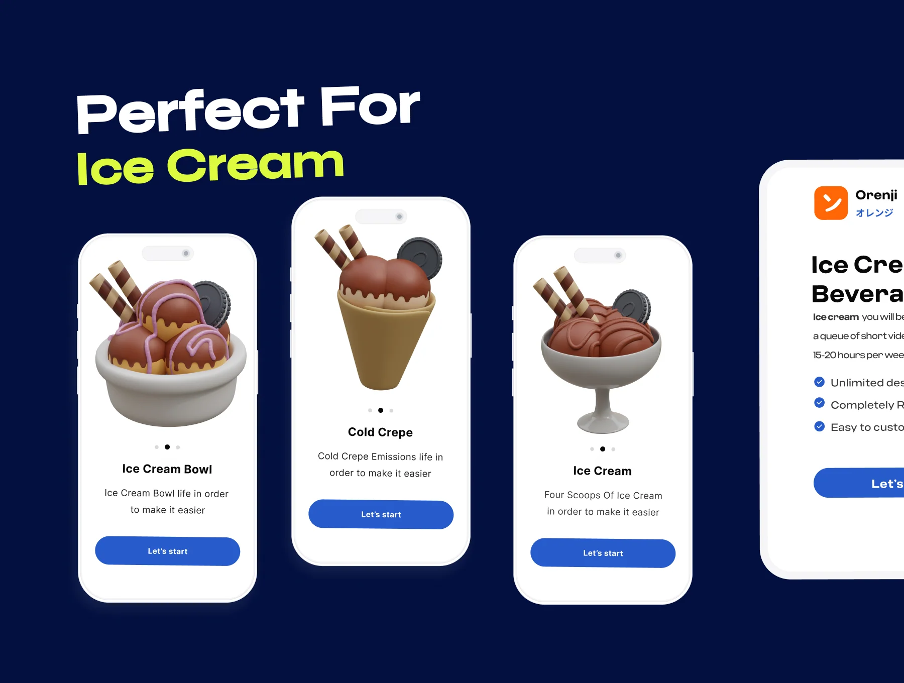 Ice Cream & Desserts 3D Icon 5