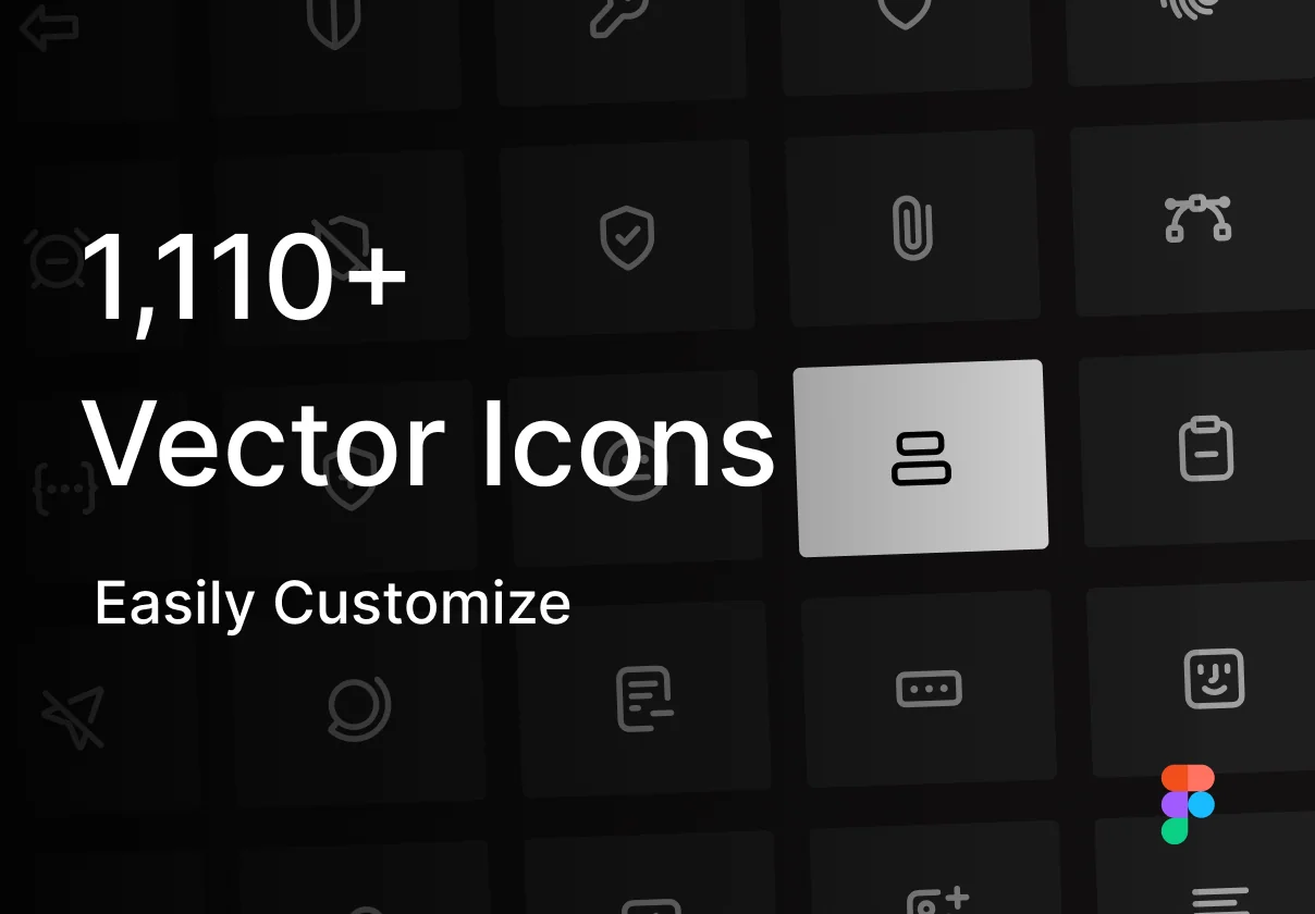 Icon System | 1,100+ Icons Easily Customize