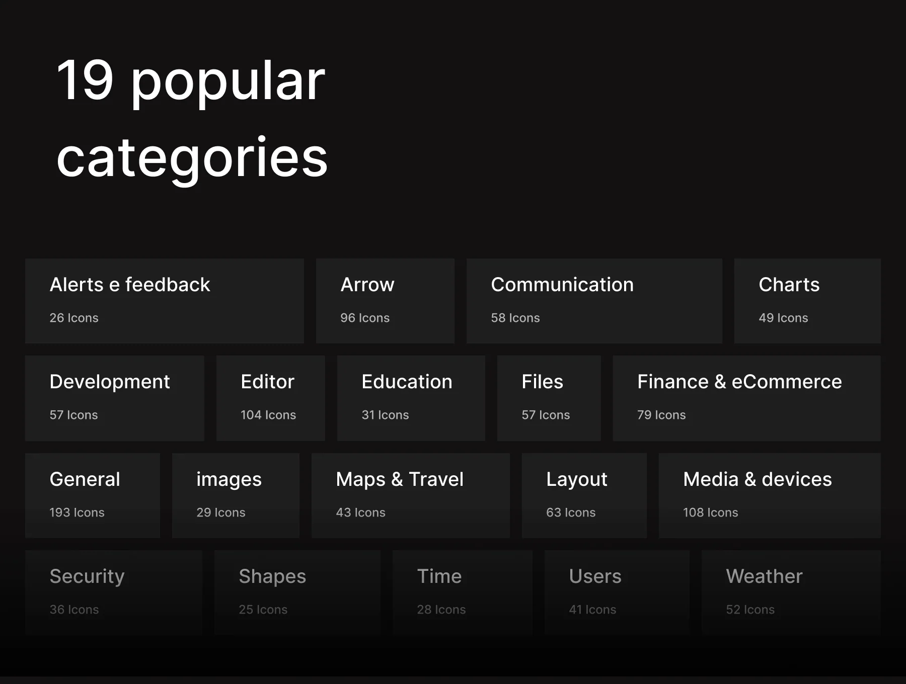Icon System | 1,100+ Icons Easily Customize 3