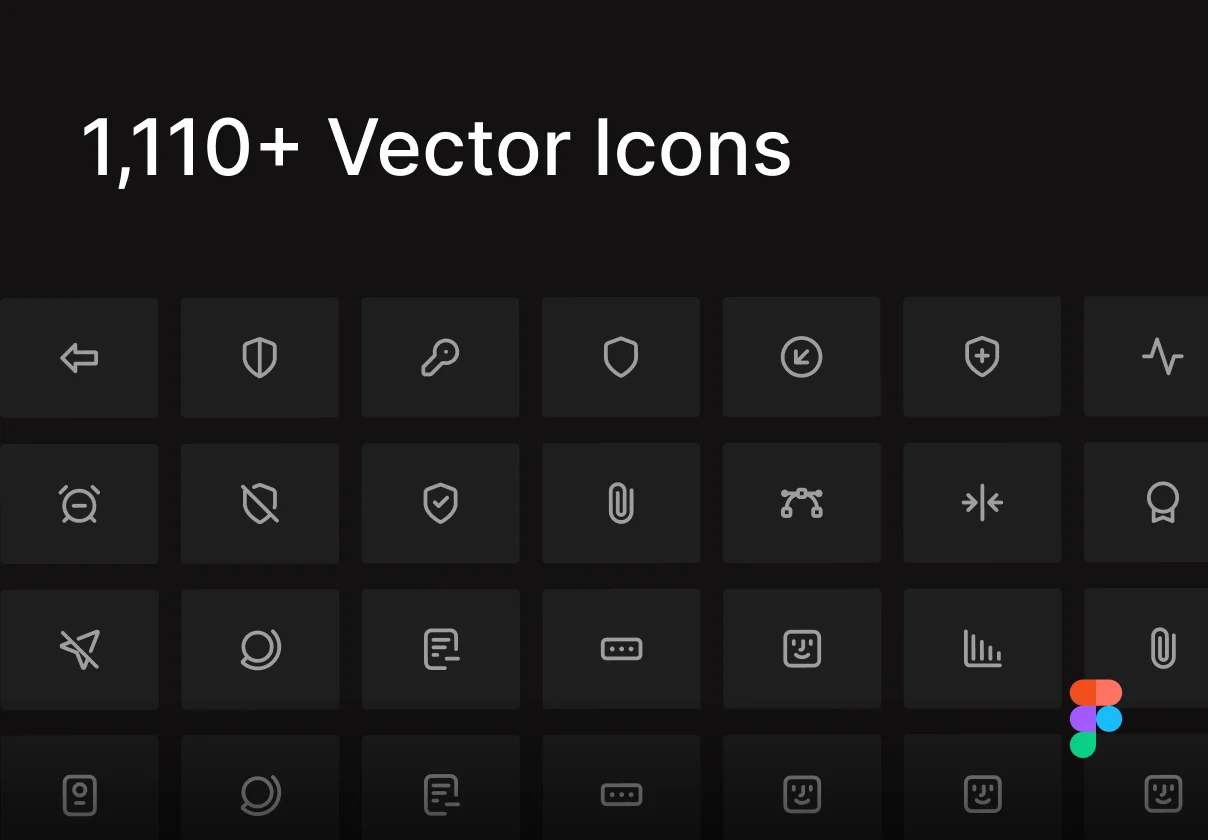 Icon System – 1,110+  Icons Set