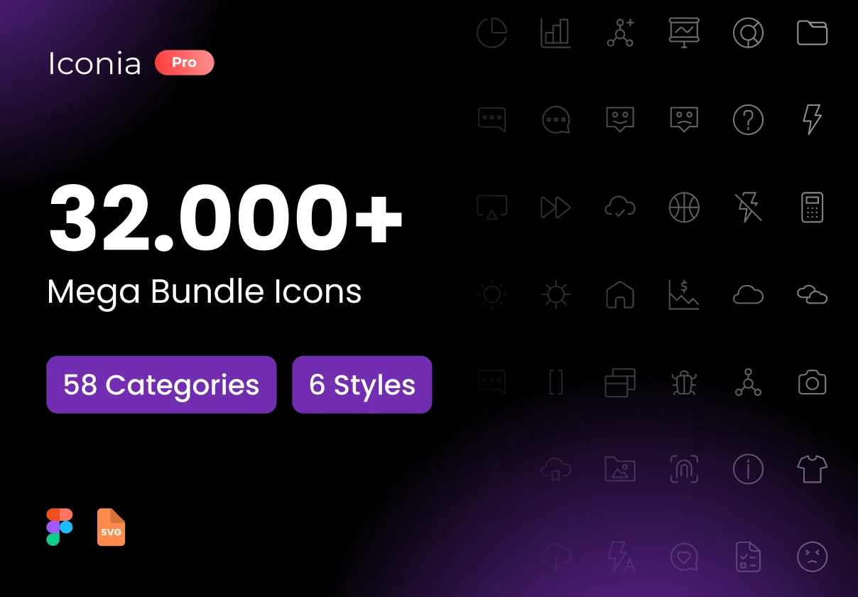 Iconia Pro | 32,000+ Icons