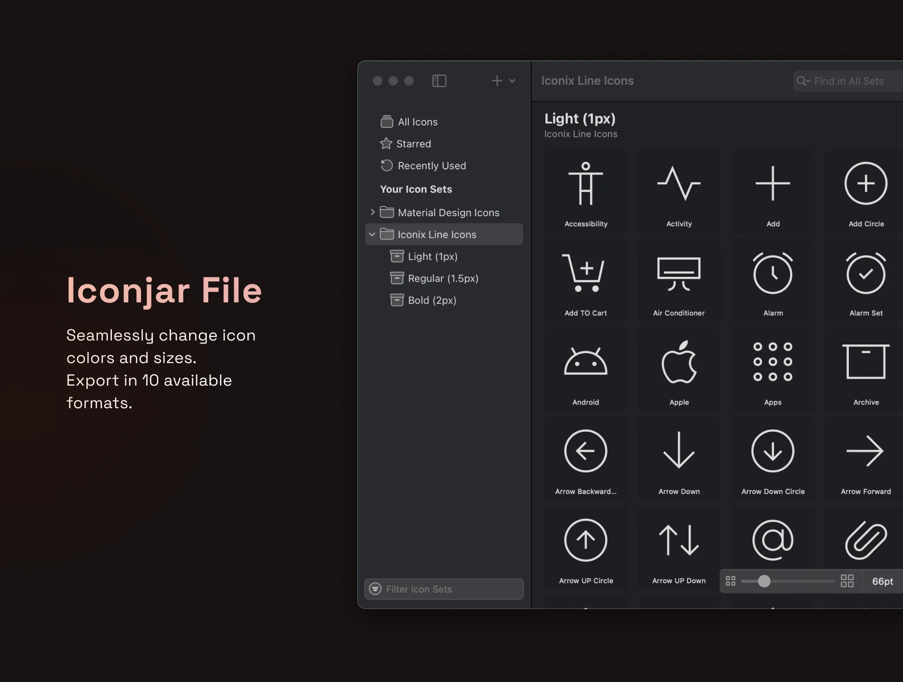 Iconix Sharp Line Icons 5