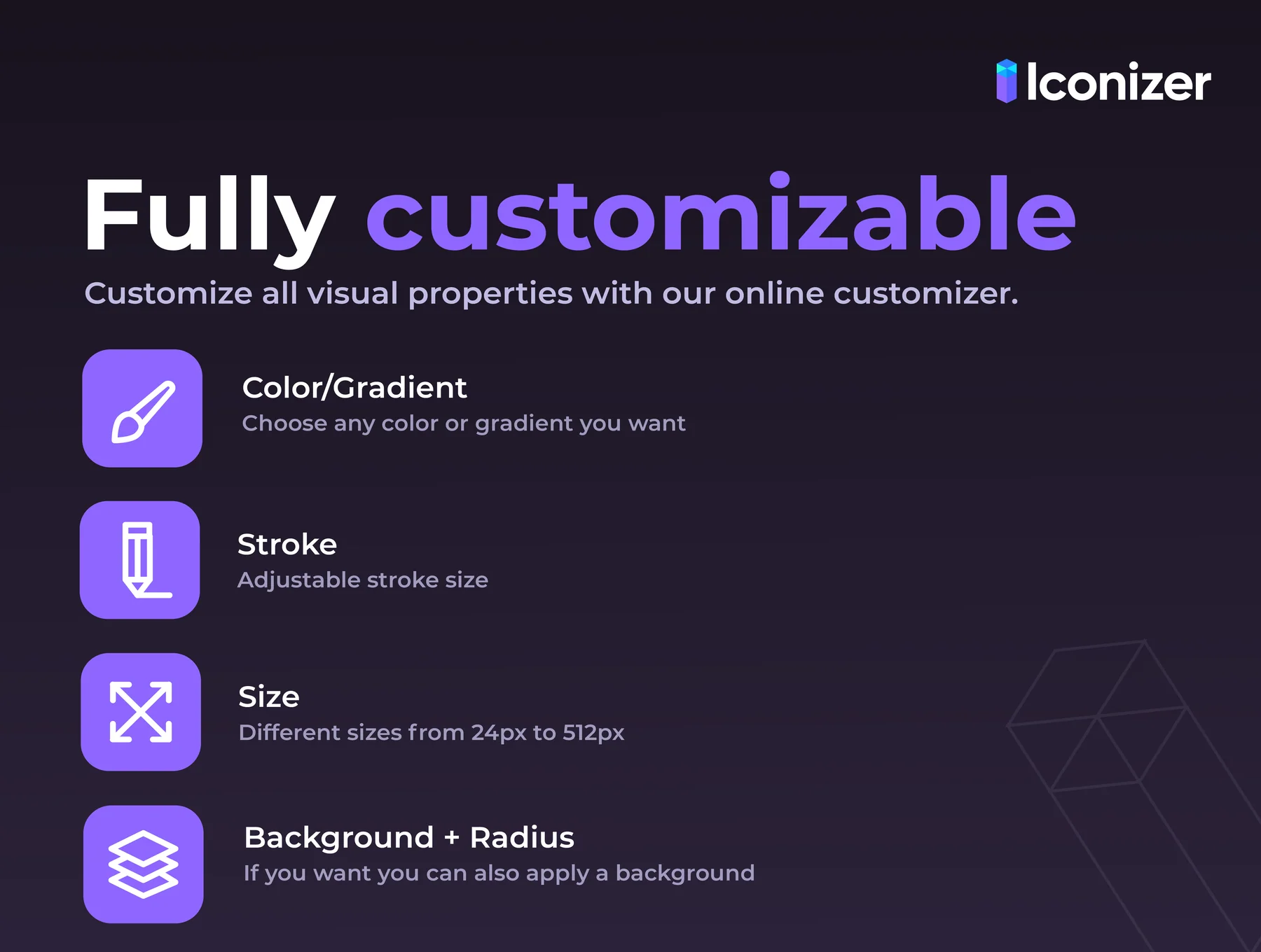 Iconizer Pro | Icon Customizer | 4800+ Icons, 3 Styles 3