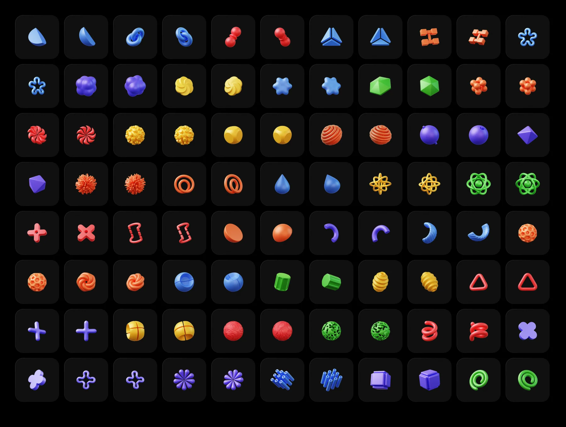 Iconly Pro, 3D Shape icons 5