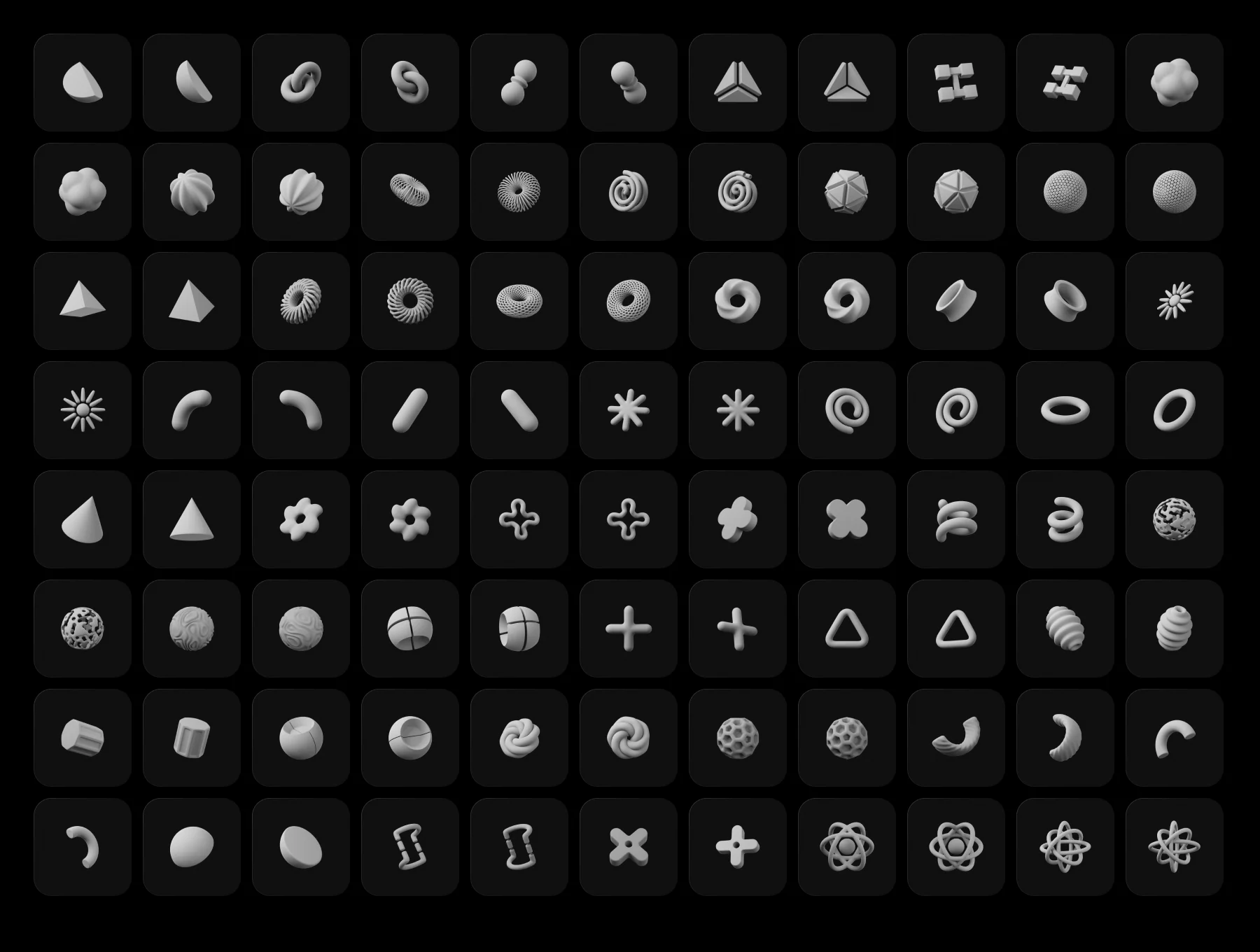 Iconly Pro, 3D Shape icons 6