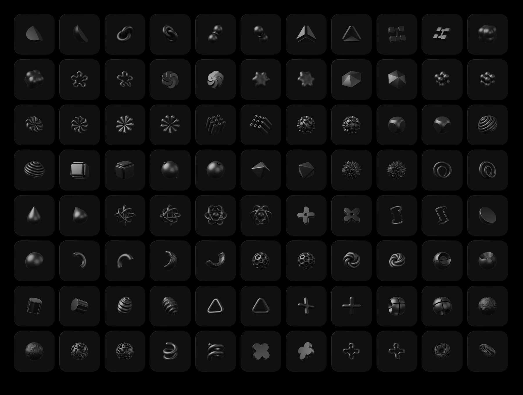 Iconly Pro, 3D Shape icons 7