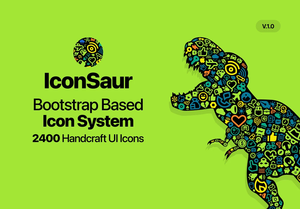 IconSaur - Bootstrap Based Icon System