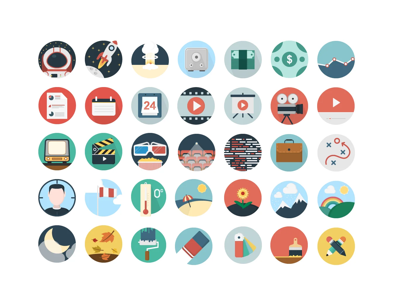 Icons Mind Flat 3