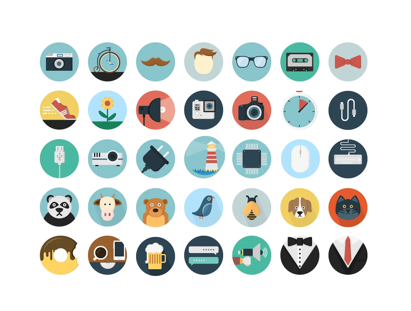 Icons Mind Flat 5