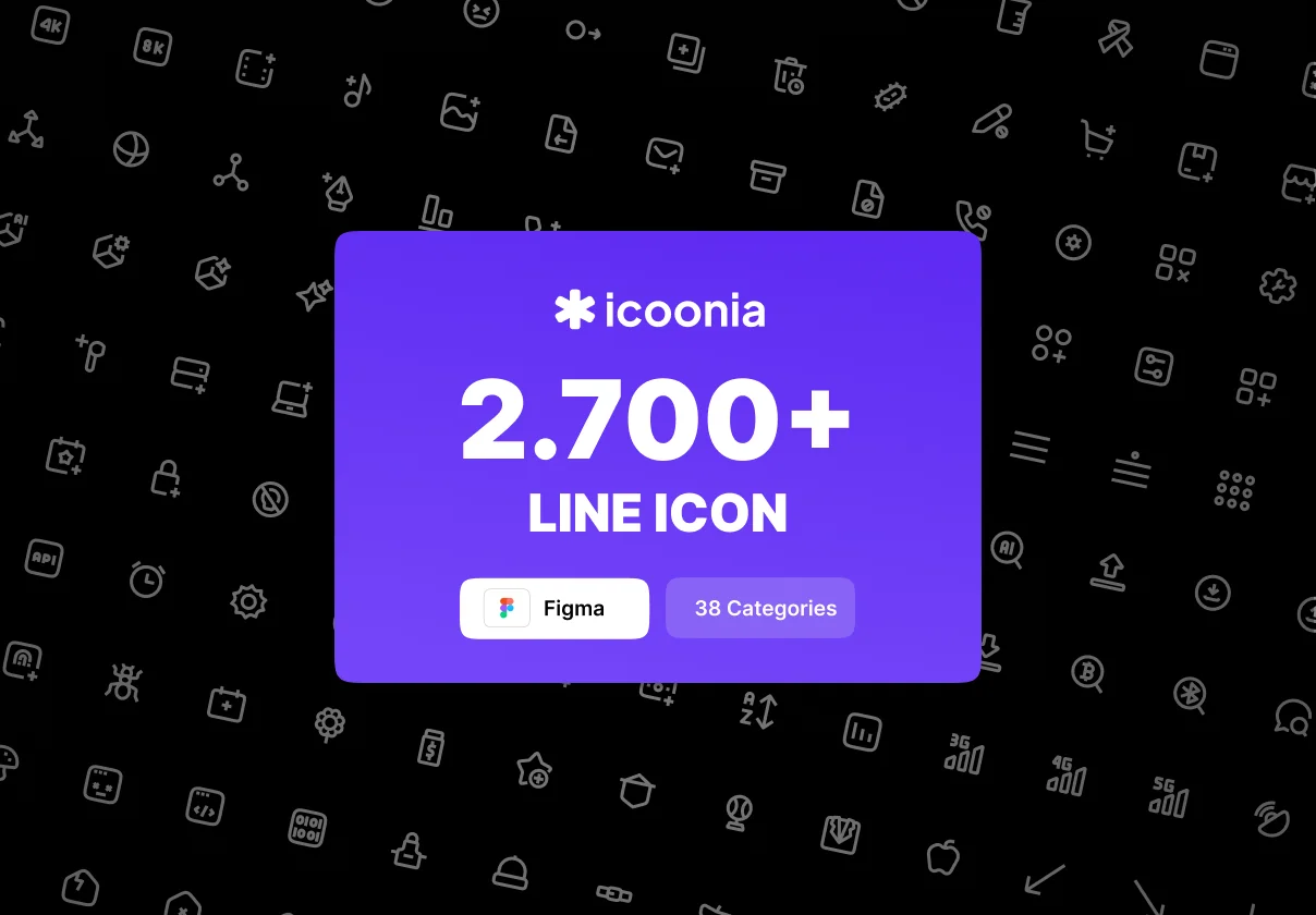 Icoonia - 2.700+ Vector Icon | Line Style