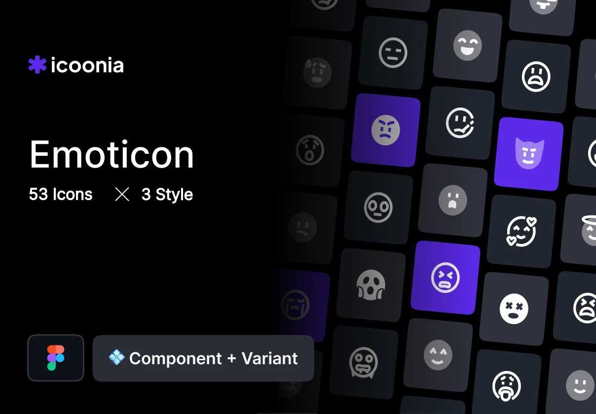Icoonia - Emoticon Icon Pack