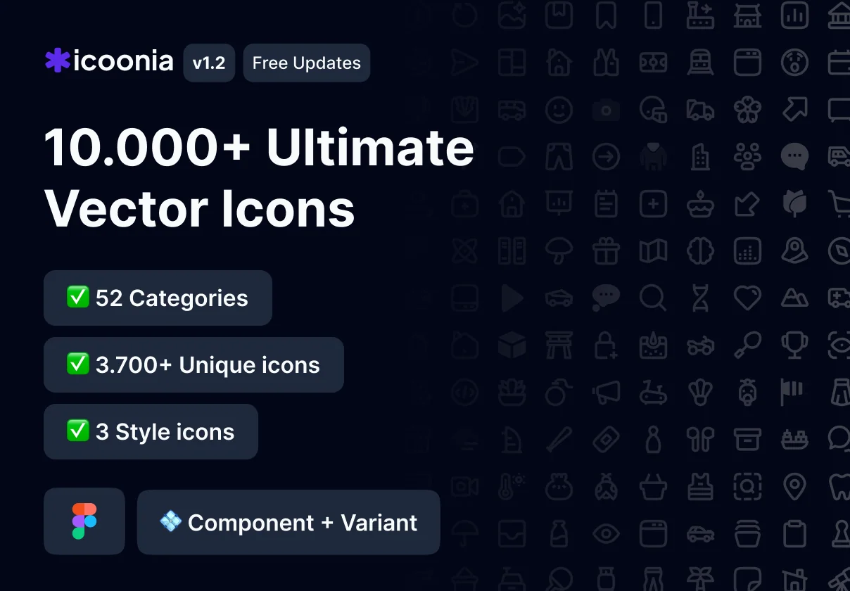 Icoonia Pro | 10.000 Ultimate Vector Icons