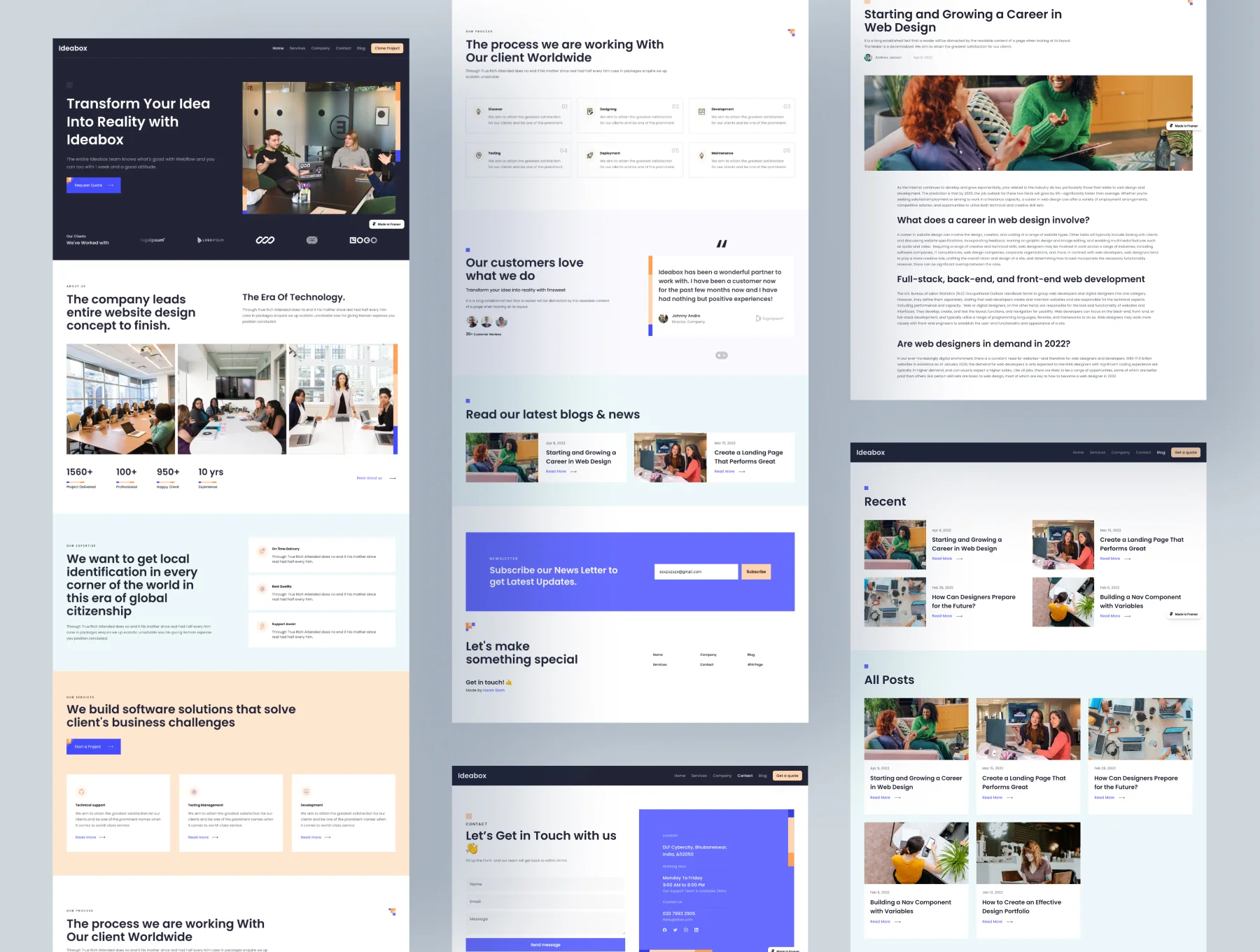 Ideabox - Website Template for Framer 2