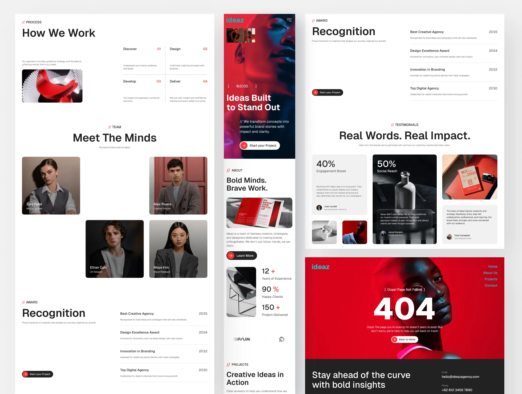Ideaz - Creative Agency Website Framer Template 2