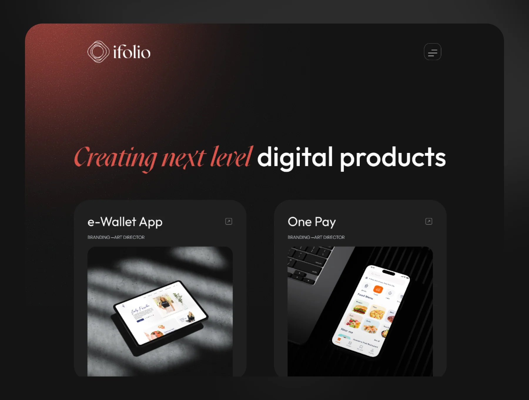 ifolio — Framer Portfolio Template 4