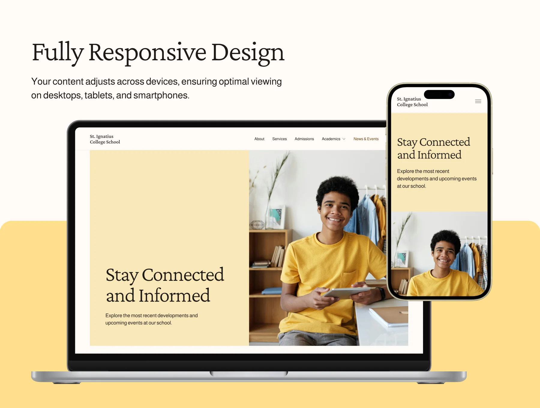 Ignatius School — Website Design Template 2